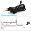 LED Light Bar Wiring Harness Kit 280W 12V 40A Power Relay Fuse On/Off Switch 10ft Length Universal Fitment Light Bar Accessories