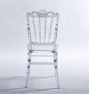 Dining Chair With Plastic Seat, Welding Chair (Set of 4) - Transparent by HouseOfZazla