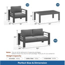 Outdoor Patio Set, All-Weather With Thick Cushions by HouseOfZazla