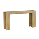 Farmhouse Style Extra Long Walnut Console Table by Unique Piece Furniture