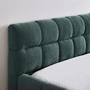 Modern Platform Bed Frame With Thick Fabric by Unique Piece Furniture
