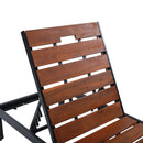 Outdoor Chaise With Adjustable Backrest