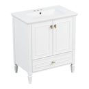 Freestanding Vanity With 1 Drawer & 2 Soft Close Doors With Door Mounted Storage by HouseOfZazla