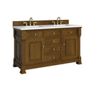 James Martin Brookfield 60" Double Bathroom Vanity, Honey Oak