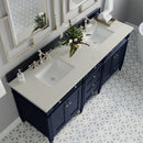 James Martin Brittany 72" Double Bathroom Vanity, Victory Blue