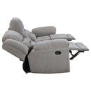 Sebring - 2 Piece Upholstered Reclining Sofa Set With Manual Recline - Gray by HouseOfZazla