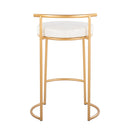 Fuji - Round Contemporary Fixed Height Counter Stool (Set of 2) by HouseOfZazla