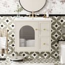 Wall-Mounted Bathroom Vanity Set With Sink, 2 Drawers And Soft-Close Door by Unique Piece Furniture