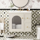 Wall-Mounted Bathroom Vanity Set With Sink, 2 Drawers And Soft-Close Door by HouseOfZazla