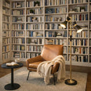 Axis - Floor Lamp With 4 Way Switch Double Spots With Base - Black / Gold by HouseOfZazla