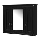 Wall Mounted Bathroom Cabinet With Mirror And 5 Shelves, Rectangular Design