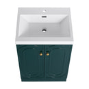 Contemporary Freestanding Bathroom Vanity With Resin Sink & Soft-Close Cabinet Doors by HouseOfZazla