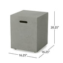 Modern Tank Holder Side Table With Smooth Concrete Surface by HouseOfZazla
