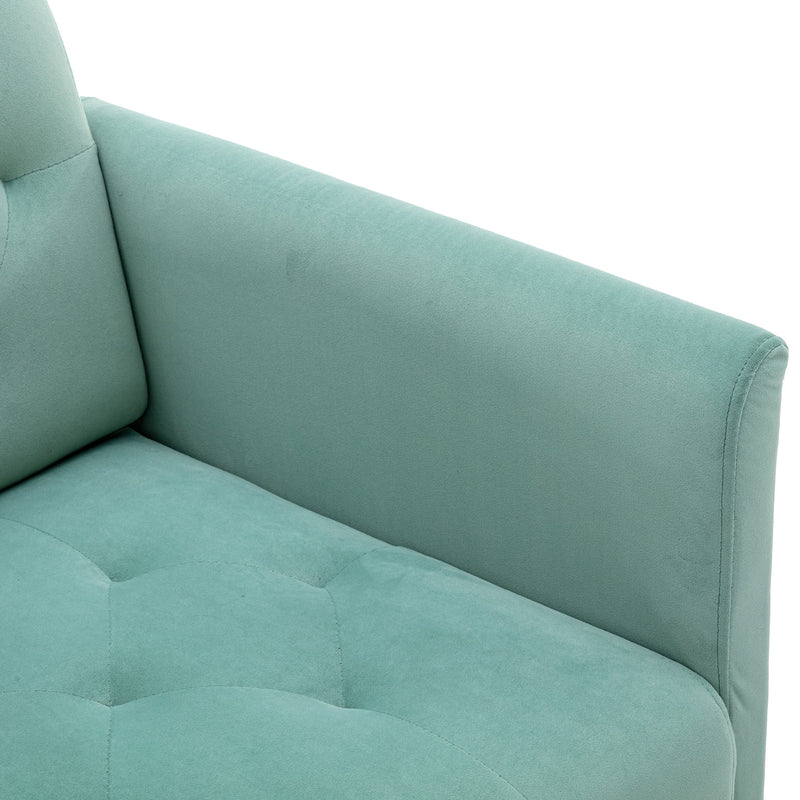 Accent Chair, leisure single sofa with Rose Golden feet