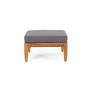 Bianca - Outdoor 3 Seater Sofa Chat Set With Ottoman - Teak