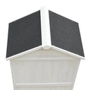 67-Inch White Storage Shed