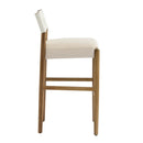 28.5'' Modern Solid Wood Bar Stool with Polyester Cushion - Set of 2 by HouseOfZazla