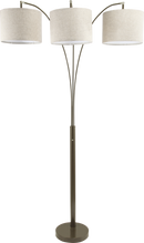 81"H ESPRESSO TRIPLE SHADE FLOOR LAMP (3.65/43.20)