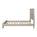 Solid Wood Queen Platform Bed Frame with Tall Headboard by HouseOfZazla