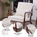 Accent Chair With Pillow And Wood Frame by HouseOfZazla