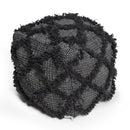 Jumanji - Handcrafted Wool And Cotton Pouf - Brown by HouseOfZazla