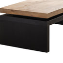 Coffee Table Rectangular Center Table For Living Room - Black / Natural / Multi / Natural Multi / Natural Wood / Natural Wood Wash by HouseOfZazla