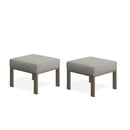All-Weather Patio Ottomans With Thick Cushions (Set of 2) by HouseOfZazla