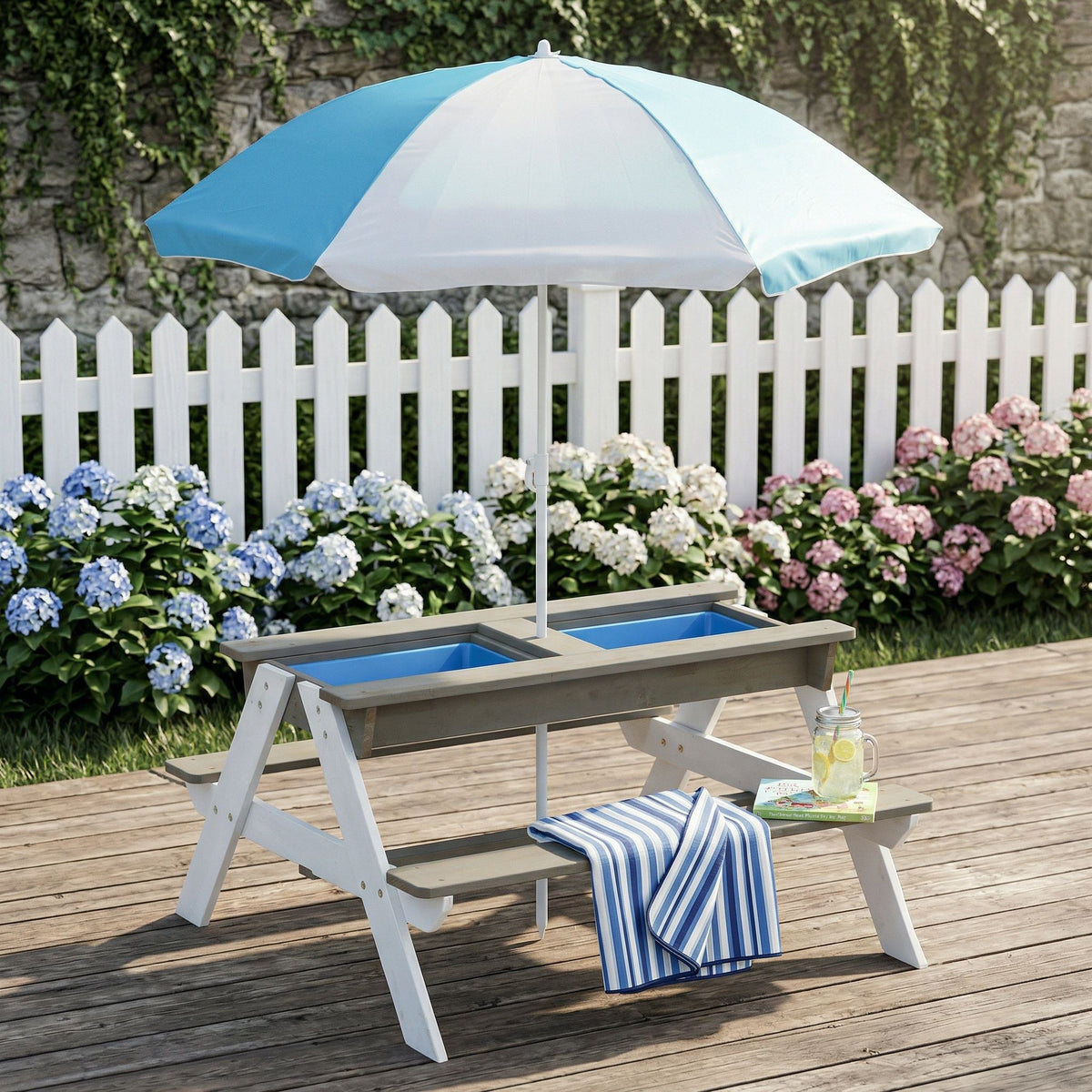 Kids Picnic Table With Sand and Water Table Conversion, photo 22 of 31