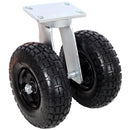 10 in Dual Air Wheels Swivel Caster, 660LBS Load Capacity by HouseOfZazla