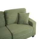 Upholstered U-Shaped Sectional Sofa With Movable Ottoman And Side Storage Pockets by HouseOfZazla