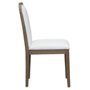 TREXM Vintage Style Dining Chair Set with 4 Upholstered Chairs