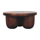 Solid Wood Clara Sculpted Coffee Table