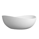 63" Premium Solid Surface Deep Soaking Bathtub