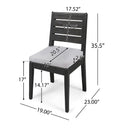 7-Piece Outdoor Dining Set with Extendable Acacia Wood Table