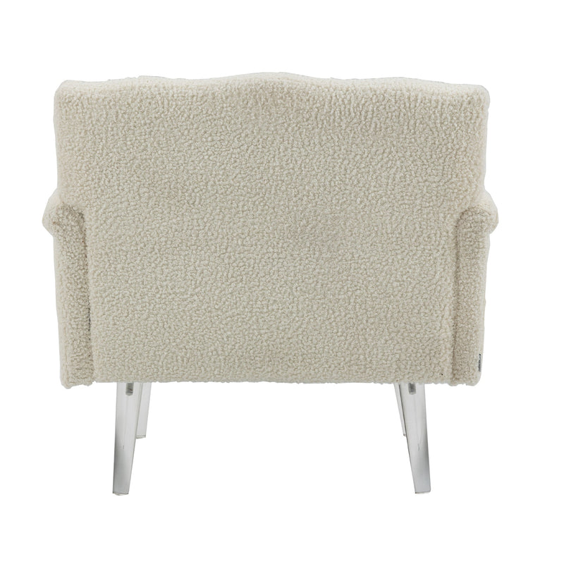 Accent Chair, Living Room Chair / leisure single sofa with acrylic feet