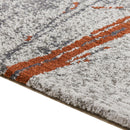 Quarry - 5' X 6.5' Abstract Area Rug - Gray / Orange by HouseOfZazla