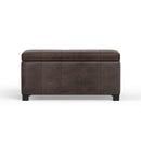 Dover - Storage Ottoman Bench - Distressed Brown by Unique Piece Furniture