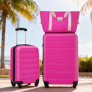 Hardshell Luggage Sets 2 Pieces + Bag Spinner Suitcase With Tsa Lock Lightweight 20" / 28" - Pink by HouseOfZazla