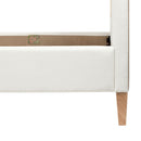 Haley - Upholstered Cane Back Platform Bed by HouseOfZazla