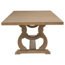 Fremont - Trestle Rectangular Dining Table With Removable Leaf by HouseOfZazla