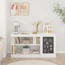 3 In 1 Bookshelf And Toy Storage Cabinet With Chalkboard, Organizer For Playroom - White