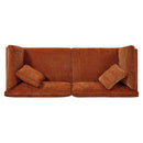 83.50" Modern Flared Arms Sofa (Caramel) by HouseOfZazla