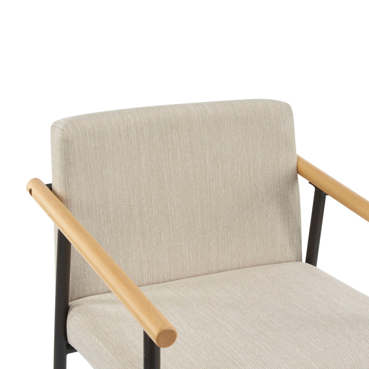 Mid Century Modern Counter Stool Set With Iron Frame, photo 24 of 28