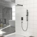 Wall Mounted Shower System With Adjustable Slide Bar And Rough In Valve - Matte Black by HouseOfZazla