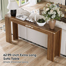 Farmhouse Style Extra Long Walnut Console Table by Unique Piece Furniture