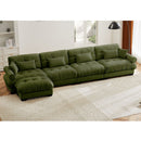 Super Comfort Oversized Modular Sectional Sofa With Movable Ottoman by HouseOfZazla