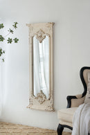Full Length Mirror With Solid Wood Frame, Floor Mirror For Living Room Bedroom Entryway - White by Unique Piece Furniture