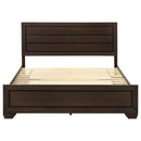 Kauffman Wood Eastern King Storage Panel Bed Dark Cocoa