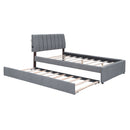 Upholstered Platform Bed With Trundle by Unique Piece Furniture