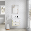 20'' W x 26'' H Frameless Mirror Medicine Cabinet